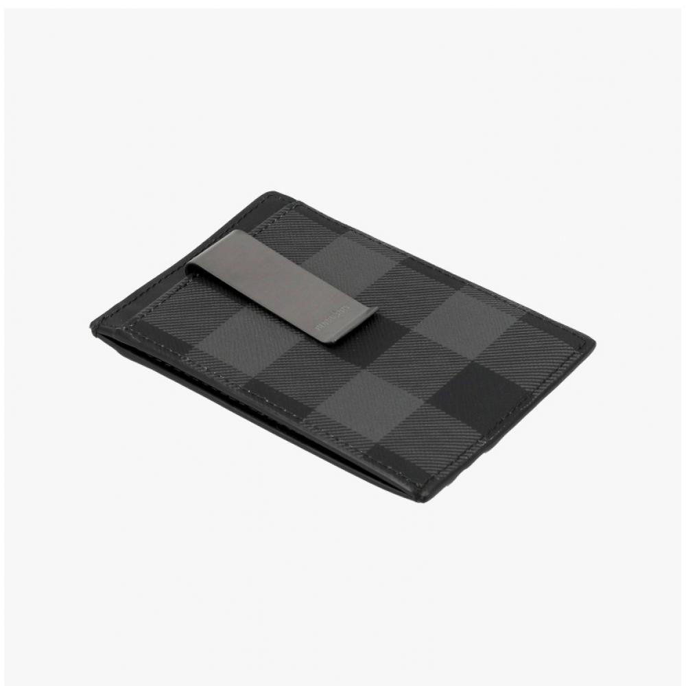 Burberry Portfel na karty z klipsem na banknoty w kratę vintage 8070202 A1208