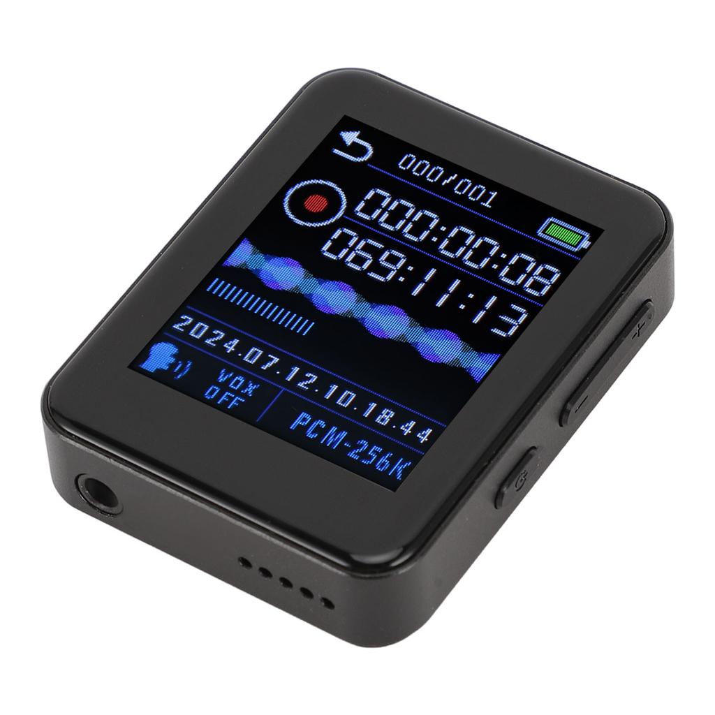 Voice Recorder Voice Activated Noise Reduction HD Timed MP3 Player Power Off Auto Save Voice