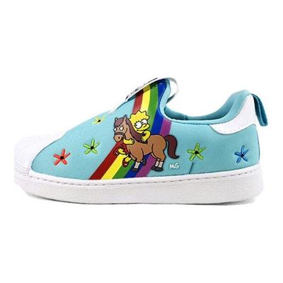 The Simpsons x Superstar 360 I Lisa en Haar Pony Baby Sneakers Teal Cloud-White Core-Black GY9216