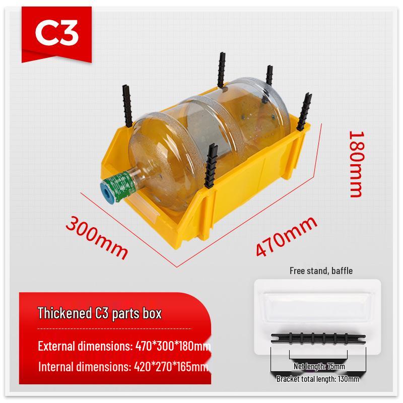 Slanted Mouth Plastic Storage Box for Screws and Tools – Classified Component Shelf