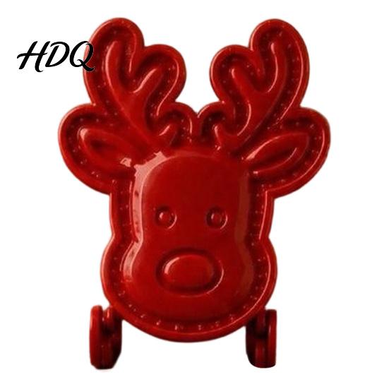 Christmas Theme Cutters Hand Press Pie Mold Plastic Pastry Dough Cookie Molds for Kids Neatly Cut DIY Holiday Treats Handmade