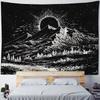 Mountain Starry Sky Tapestry Hippie Bohemian Wall Hanging Living Room Home Aesthetics Fabric Decoration Background Poster