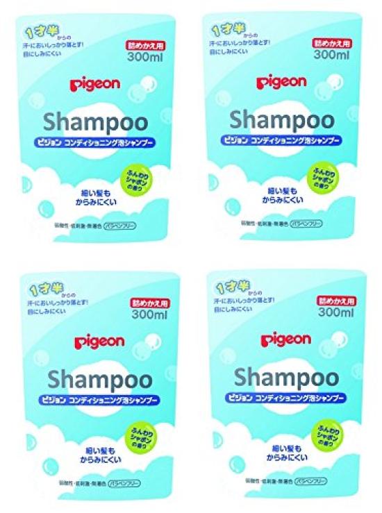 

Pigeon Кондиционирующая пена Мягкое мыло 300 мл x 4 [Оптовая покупка] Шампунь, Аромат, Заправка,