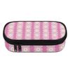 Pencil Bag Large Storage Space Zipper Closure 300D Polyester with Mesh Pocket Removable Divider and Pen Slots for Everyday Study