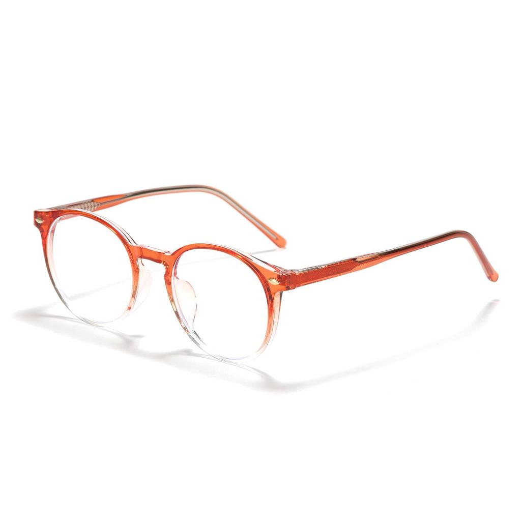Xunge Unisex Round TR90 Glasses - Candy Colors, Korean Academy Style, Sweet No Makeup Look