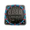 Digital DIY Electronic Clock Kit Light Control Rotation Digital LED Temperature Time Display Tool Set for Soldering Practice