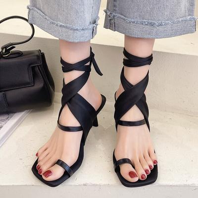 Ankle Strap High Heels Sandals Women Summer Sexy Clip Toe Thin Heels Rome Sandalias Mujer Fashion Party Dress Shoes