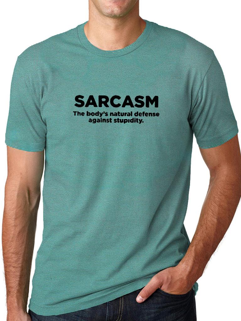 " Sarcasm ". Printed Unisex's Short Sleeved Tshirt Unisexs Fun Street T-Shirt
