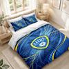 Bedding Set 1 Duvet Cover 2 Pillowcases Leeds United Football Print Bedroom Home Decoration