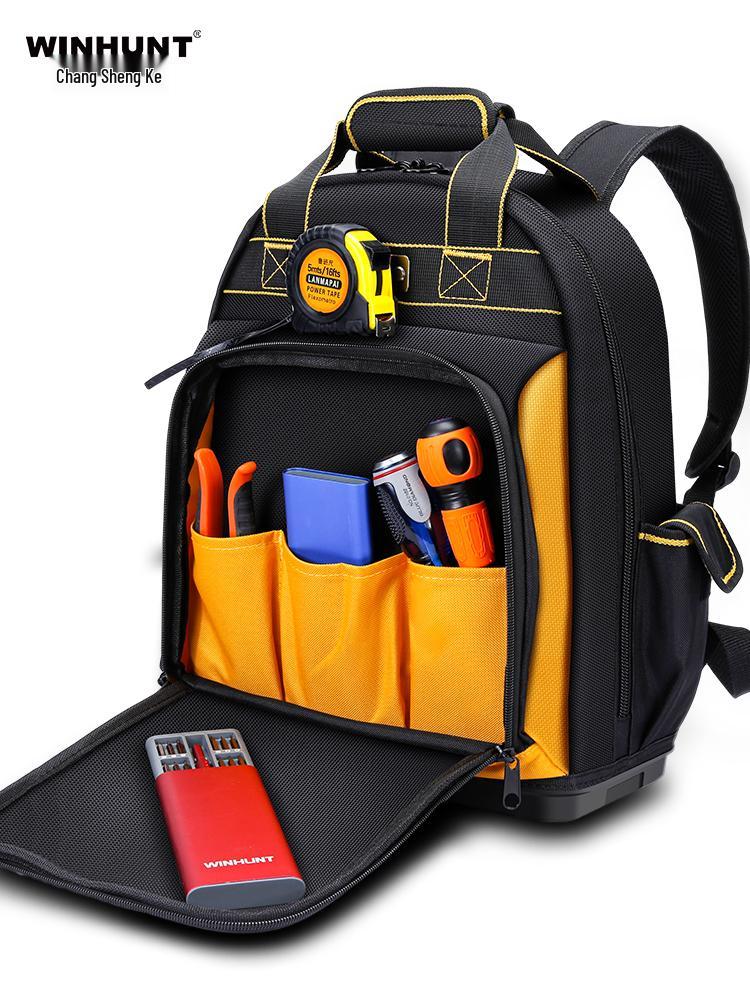 Durable Electrician Tool Backpack: Portable, Multi-Functional, Sturdy Canvas Repair & Storage Bag