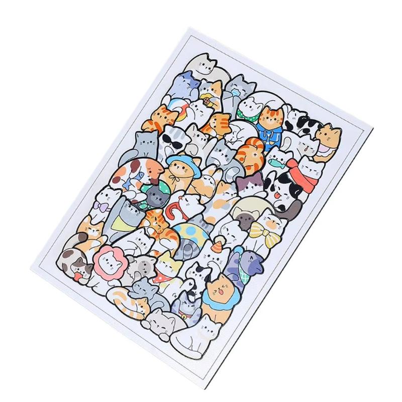 Irregular Wooden Jigsaw Puzzle Ocean Animal Pattern High Difficulty Brain Teaser Toy for Kids Early Development Learning Gift