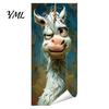 Weatherproof Waste Container Art Fun Animal Trash Can Stickers, Self?Adhesive Bin Decals for Outdoor Home Exterior Accessories Garbage Can, Mailbox