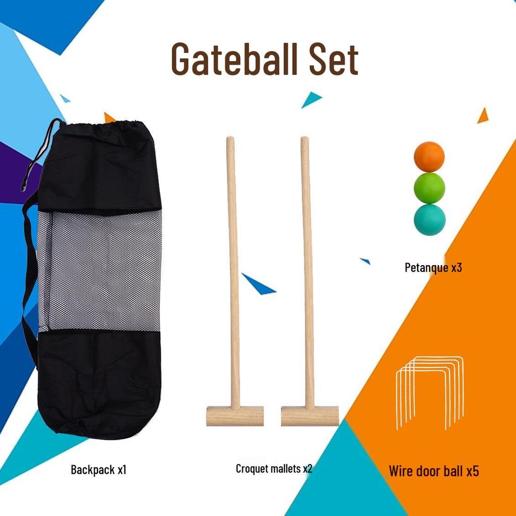 Children's Outdoor Sensory Training Gateball Croquet Mallet - Fun Group Sports Accessory