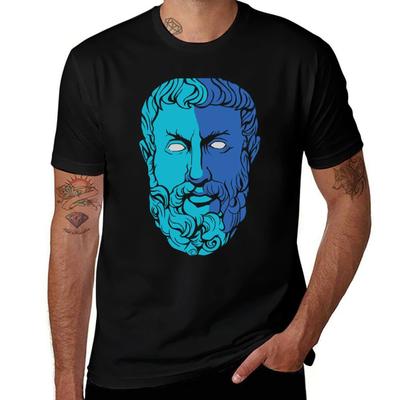 Heraclitus Philosopher Tshirt Basic Plain Tee For Spring And Summer