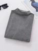 Women's Cashmere-Feel Thick Warm Half-High Neck Base Layer Top - Slim Fit for Autumn/Winter