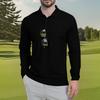 Men's Classic Golf  Shirts Ice Silk Breathable Long Sleeve  Performance Collar Shirts Lightweight Summer Casual Quick Dry Tee
