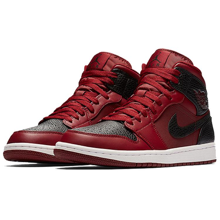 Jordan 1 Retro Mid Team Red Black 554724-601