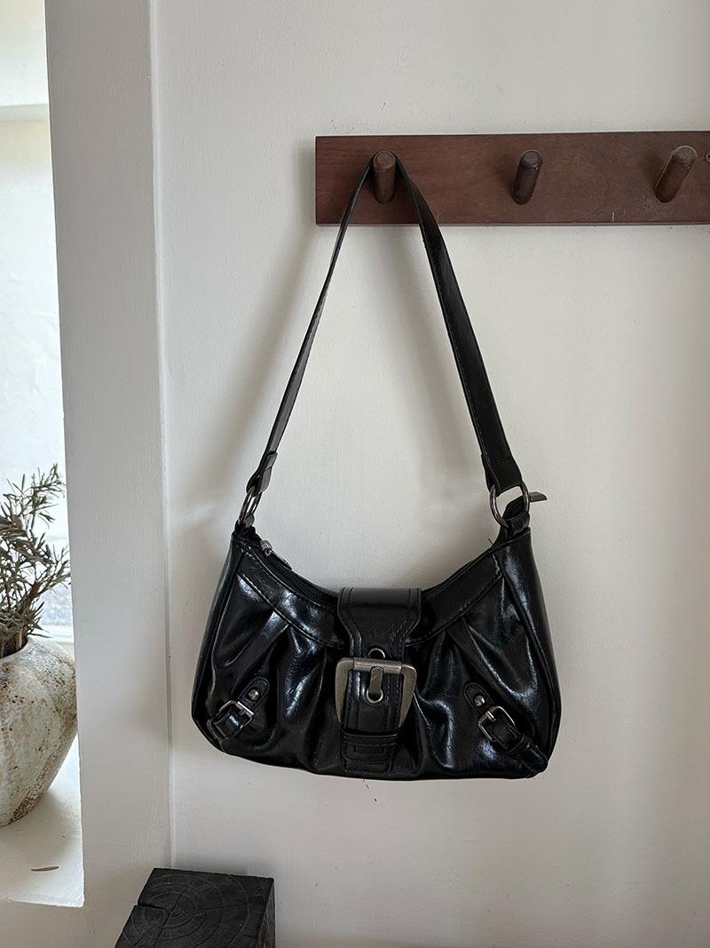 

Vintage Underarm Bag, New French Texture Versatile Handheld Shoulder Bag чорний
