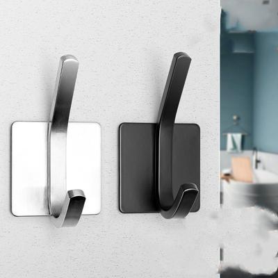 Aufkleber Klebstoff Edelstahl Wandhalter Halter Haken 1 Stück Tür Kleidung Mantel Hut Kleiderbügel Kleiderbügel Handtuch Kleidung Bademantel Ständer