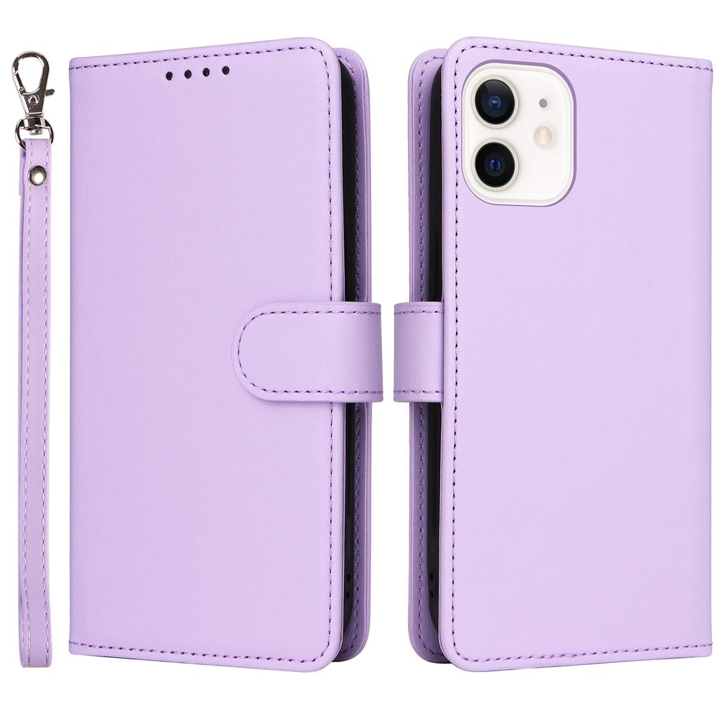 For iPhone 12 mini Magnetic Case BETOPNICE Detachable PU Leather Phone Cover with Strap