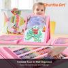 Shuttle Art Art Set with Colored Solid Coloring Watercolor Pencil and Includes a Portable Storage A Great Gift for Elementary School and 335-Piece