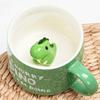 Cute Dinosaur Coffe Mug With Dinosaur Inside Dinosaur Print Stuff Mugs With Spoon 12 Oz Tea Cups Ceramic Cup Coffee Mugs WSLIHV