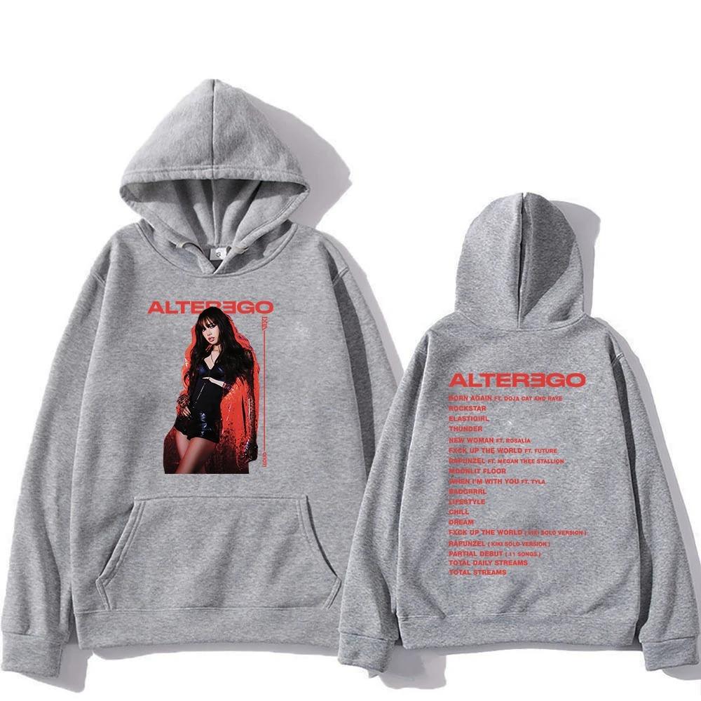 

Lisa Alter Ego s 2026 New Album Men s Women Hoodie Harajuku High-quality Sweatshirt Casual Hip Hop Streetwear Oversized Y2K M білий