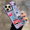 Japan Plane Travel Ticket Phone Case For iPhone 16 15 14 13 12 11 Plus Pro Max Multicolor Aurora Laser Shockproof Funda Cover