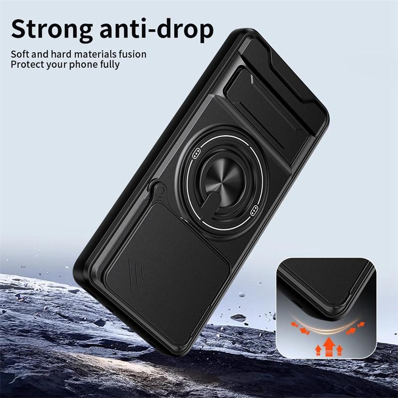Для Realme 15 15T 15 Pro Чехол Защита Камеры Вертикальная Подставка 360° Кольцо Магнитный Чехол Всесторонний Ударопрочный Чехол Для Realme 15 Pro Корпус Телефона