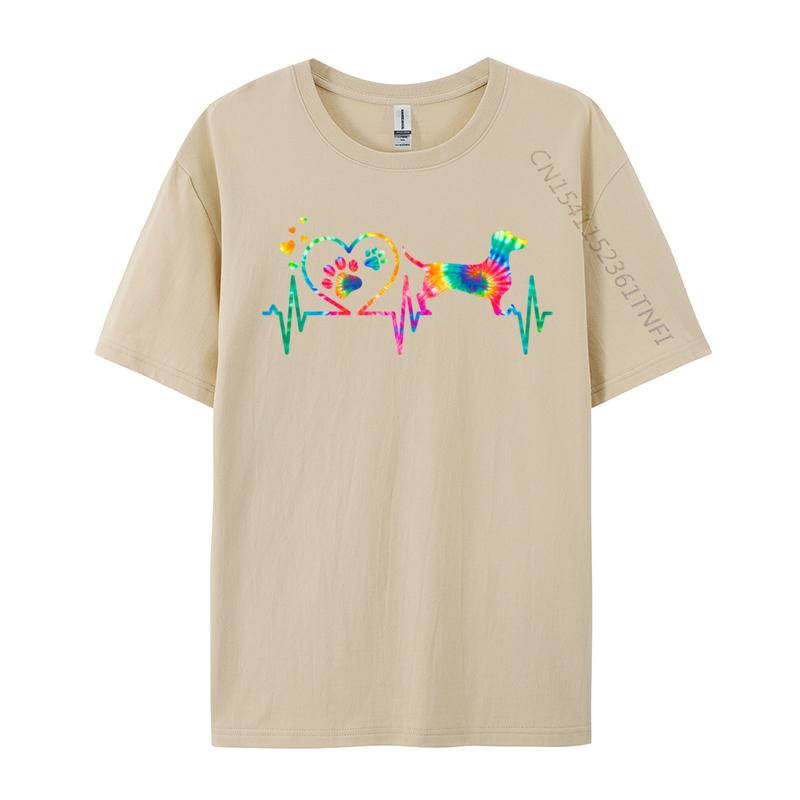 Dackel Doxie Weenie Mama Papa Herzschlag Hip Hop Herren T-Shirt Dabben Weihnachten Schneemann Herzschlag EKG Druck T-Shirts T-Shirt