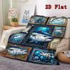 Tuna Art Collection 2D Flat Pattern Flannel Blanket, High quality All Seasons, Home Decor, Warmth and Comfort, Perfect for Christmas Gifts.