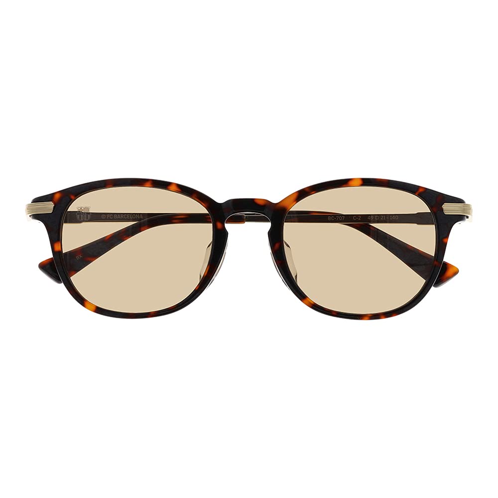 Officially Licensed Sunglasses Boston Combi Frame Demi Gold [FC Barcelona] Men's Brown/Shirring