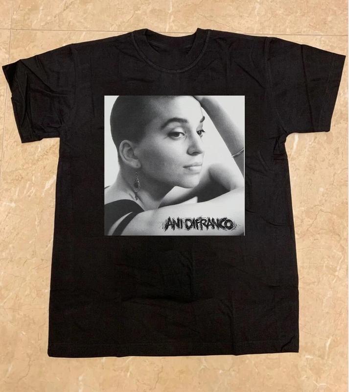 

Ani DiFranco Black Cotton Unisex T-shirt XL
