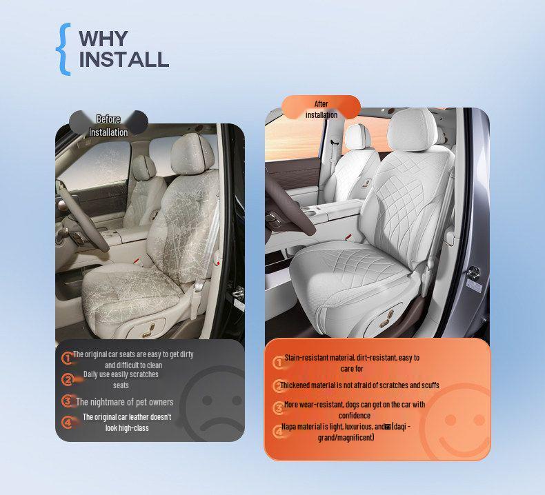 Universal All-Season Seat Cushion for ZEEKR LS9 (2026) - New Six-Seater Car Interior Cover