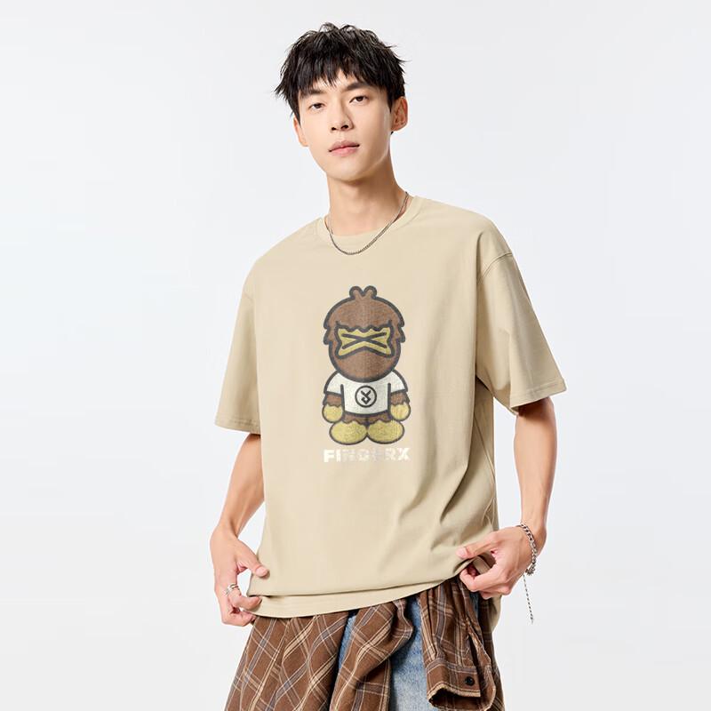 Fingercroxx Men's Retro Cotton Short Sleeve T-Shirt