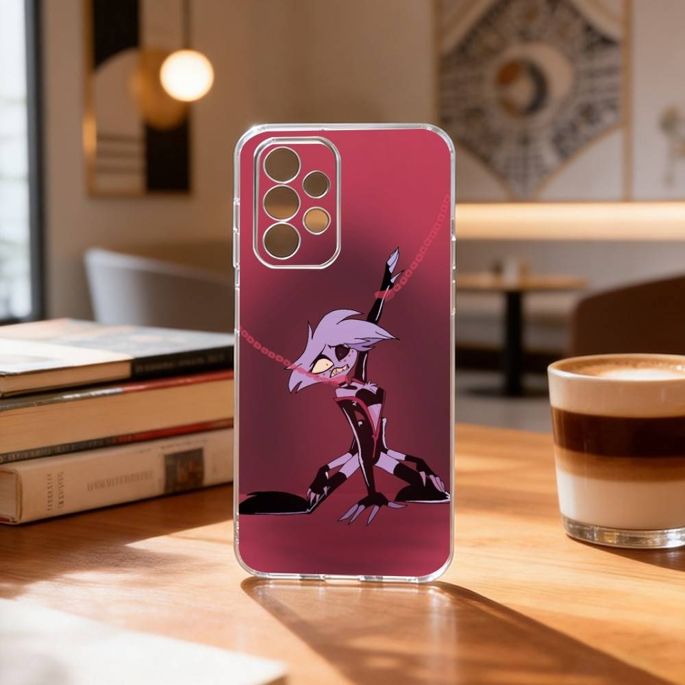 H-hazbin Hotel Angel Dust Phone Case For Samsung S25,S24,S21,S22,S23,S30,Ultra,S20,Plus,Fe Transparent Cover