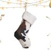 20 Inch Christmas Stockings Furry Christmas Gift Bag Christmas Socks Pendant  Farmhouse