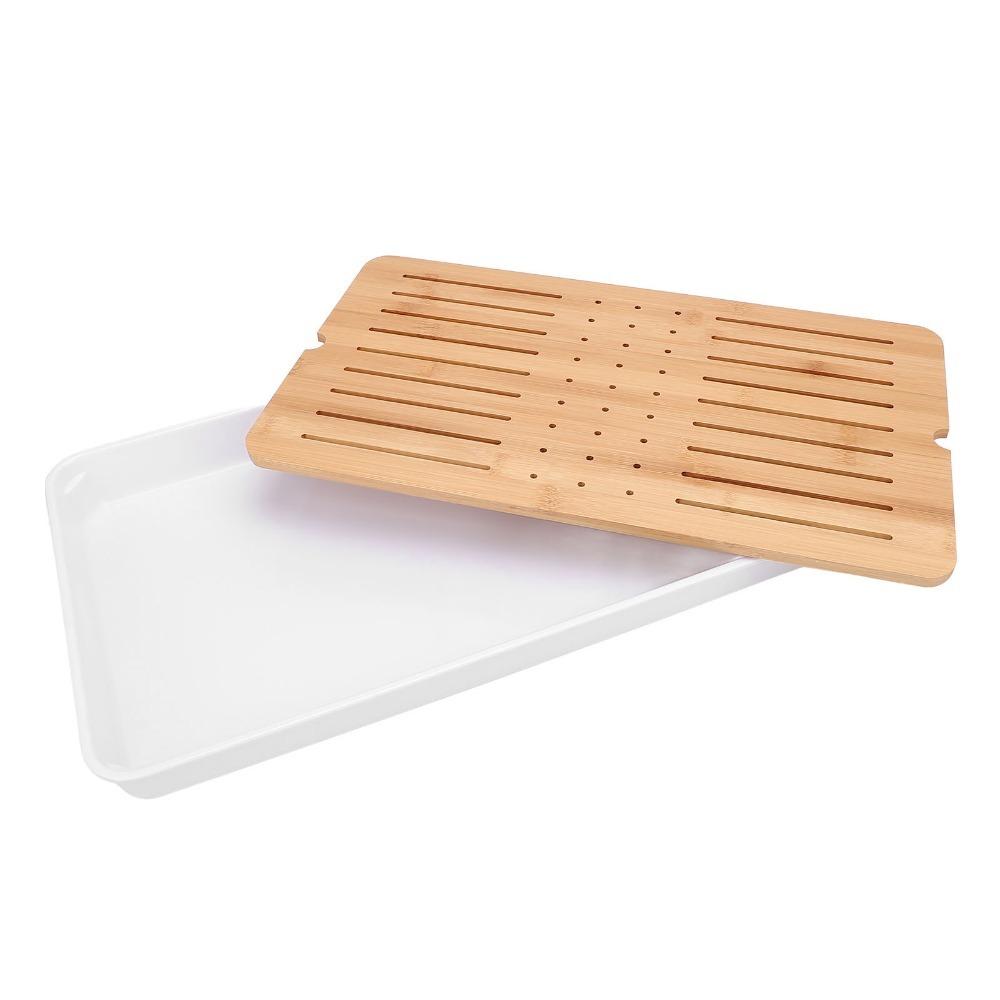 Bambusoideae Material Tea Serving Tray Water Storage Drainage Kung Fu Tea Tray For Bar Counter