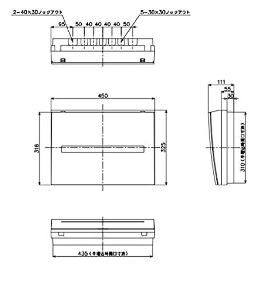Panasonic Cosmo Panel Compact 21 Standard Type No Limiter Space BQR810204 100A20+4