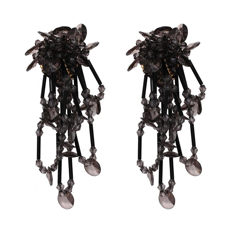 

Дизайнерские этнические бусины кисточки висячие серьги для женщин Бохо ювелирные изделия 5 цветов заявление бахрома серьги тренд