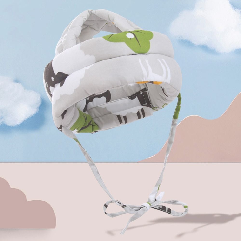 Bequemer Verstellbarer Babyschutzhut Weicher Sicherheits-Antikollisionshut Cartoon Sturzsicher Sturzschutzpolster Kleinkind