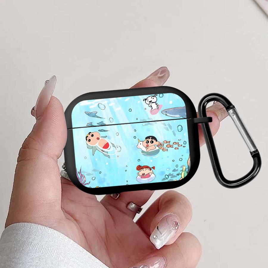 Чехол-кейс для наушников Airpods 4 1 Pro 2 Pro2 3 Pro3, милый чехол-кейс с Син-тяном, как восковой карандаш for Airpods 1