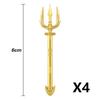 12/24PCS Medieval Figure Weapon Accessories Kit Building Blocks King Sword Lion King Shield Trident Battle Axe Double-edged Axe Brick Toy