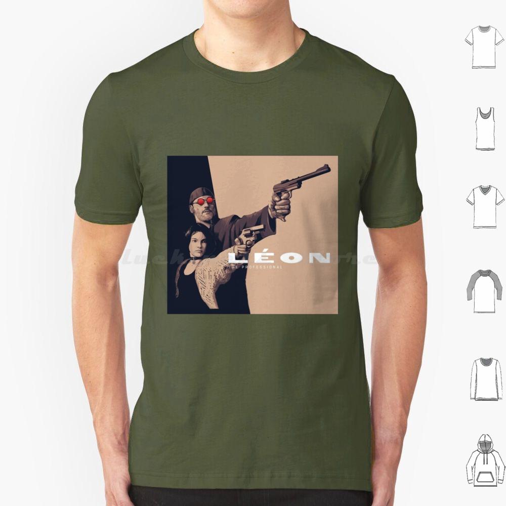 Leon The Professional T Shirt 6xl Cotton Cool Tee Leon Leon The Professional Movie Mathilda Natalie Portman Film Jean Reno The