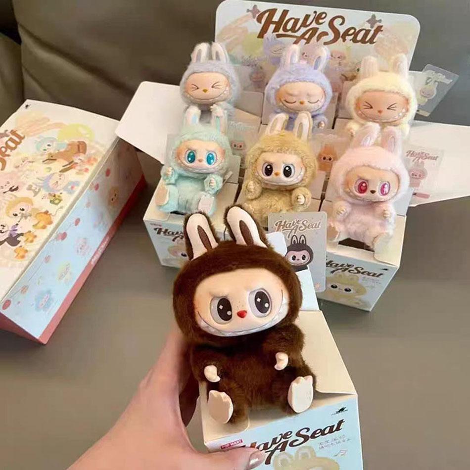 Labubu Ekscytujący Blind Box Figurki Akcji Anime 17cm Słodkie Tajemnicze Pudełko Lalka Pvc i Ozdoby Hobbystyczne Potwory Winylowa Lalka z Twarzą