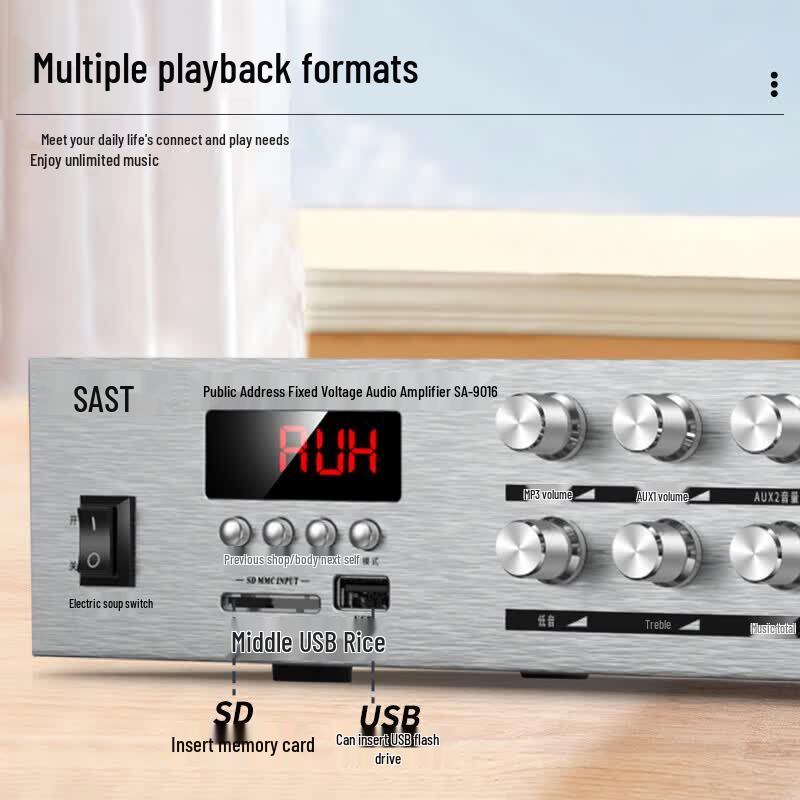 SAST SA-9016 Wall-Mounted Bluetooth Amplifier Speaker System (CN Version)