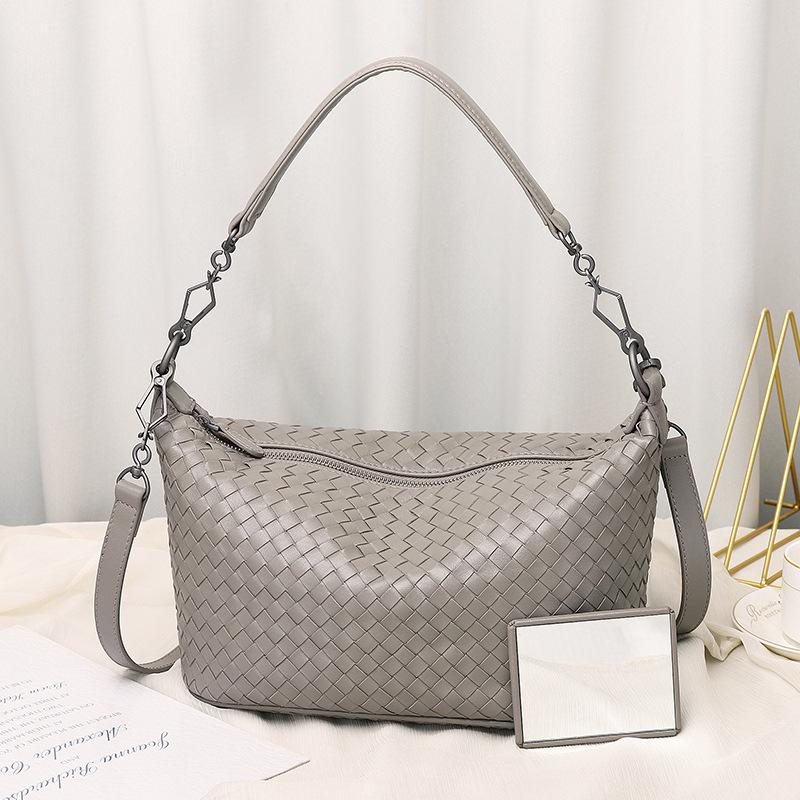 

YGY + модная новая женская сумка из натуральной кожи + овчина из чистой ручной работы + многофункциональная тканая сумка