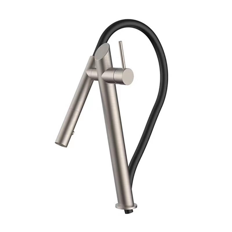 TLXT Magnetic Wall-Mounted Stainless Steel Kitchen Faucet