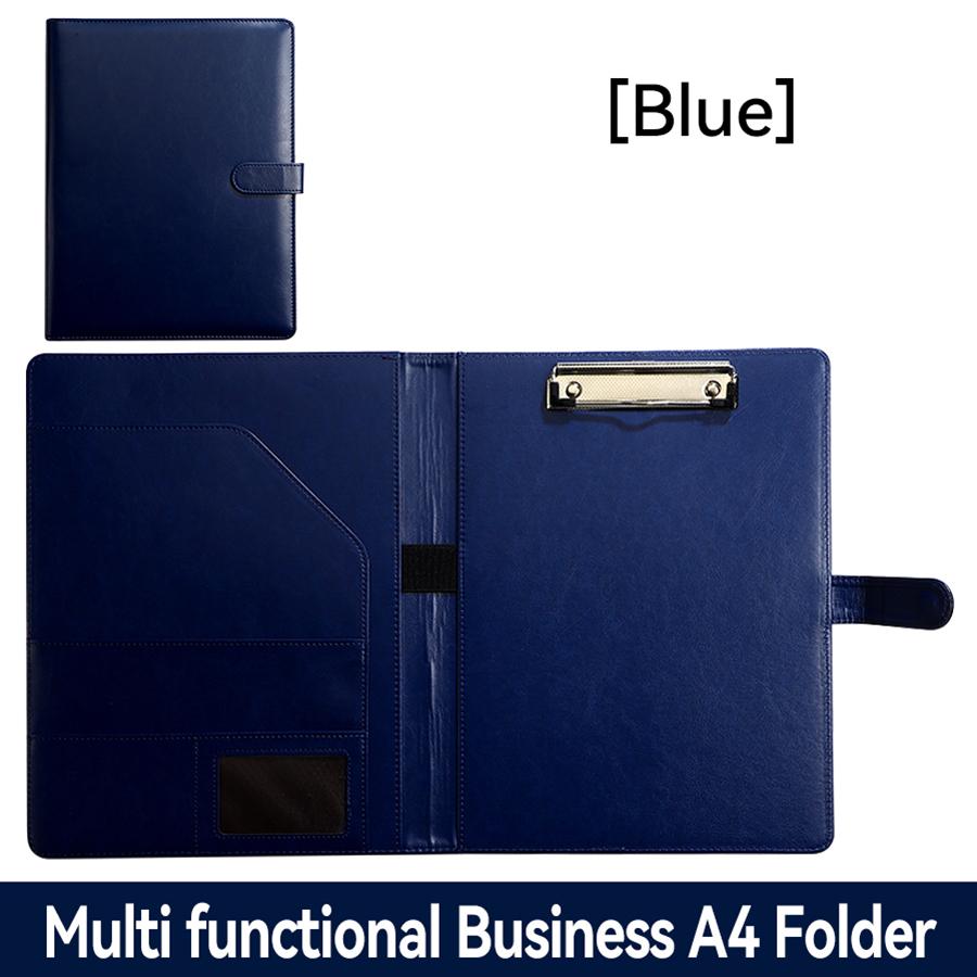 A4 Folder Office Storage Business Leather Official Document Manager Folder Contract Signing Book Office Supplies