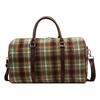 Fashionable and Retro Checkered Hand-held Travel Bag with Contrasting Colors for Women and A Home Clothing Storage Bag